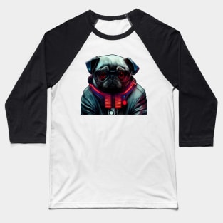 Cyberpug Baseball T-Shirt